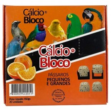 CALCIO BLOCO LARANJA PQ  CX 20