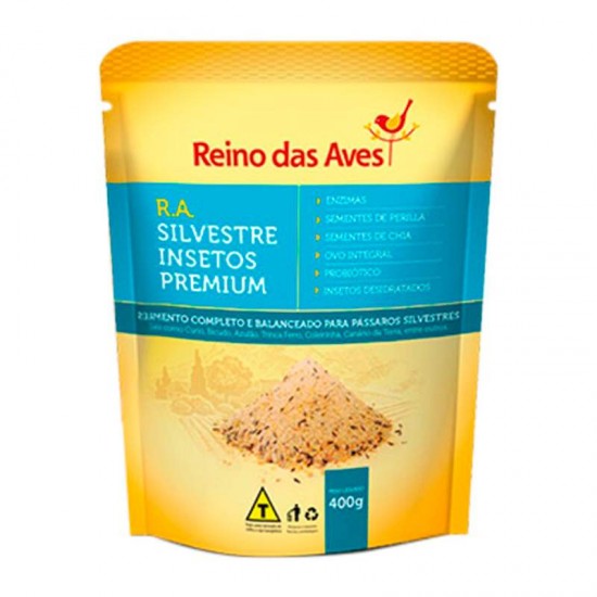 ALIM RA CRIADOR SILV INSETO PREM 400G