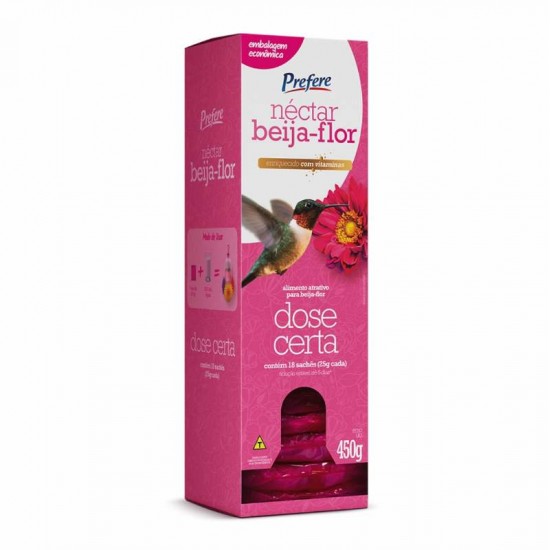 NECTAR BEIJA FLOR CX C/18 SACHES DE 25G