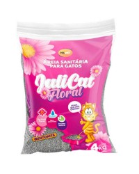 AREIA GATO JULI CAT FLORAL 4KG FD