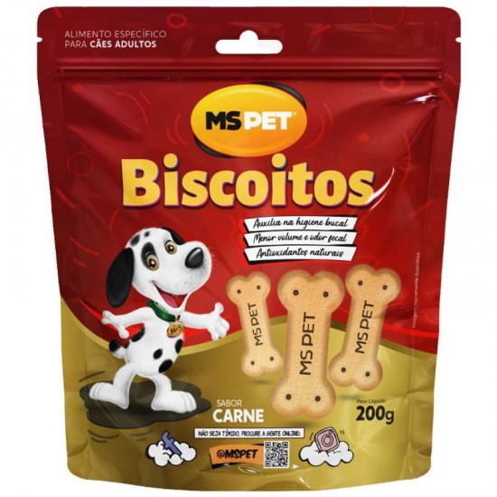 BISCOITO CARNE MS 200GR