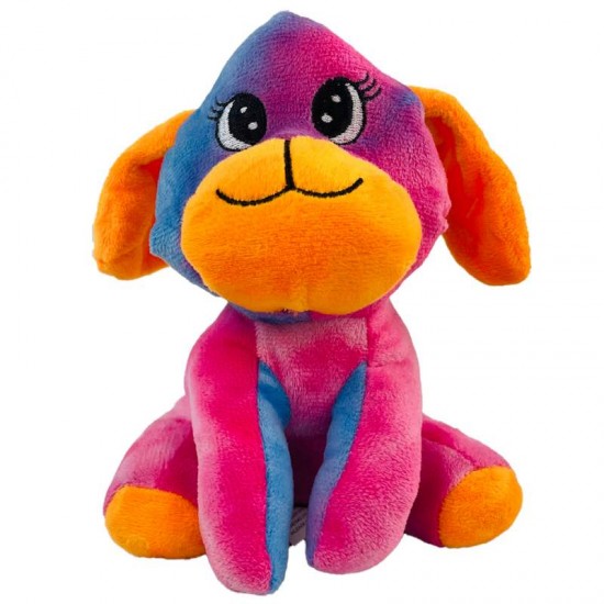 BRINQ CACHORRO ARCO IRIS 18CM