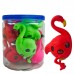 POTE BRINQ CUTE FLAMINGO C/8