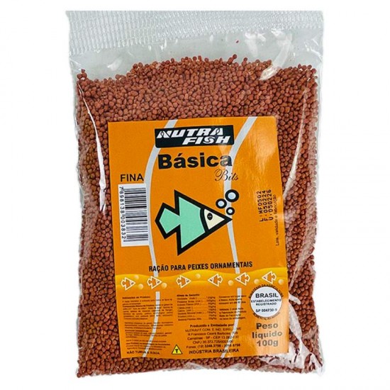 ALIM PEIXE NUTRAFISH BASICA BITS N1 100G