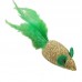 BRINQ RATINHO CATNIP COM PENA 4,3CM