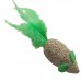 BRINQ RATINHO CATNIP COM PENA 4,3CM