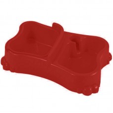 BEB.COM.CAO DUPLO 650/450ML VERMELHO