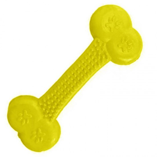 BRINQ OSSO MASSAGEADOR AMARELO M