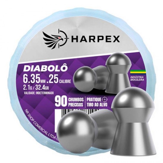 CHUMBINHO HARPEX DIABOLO 6.35 CALIBRE 25