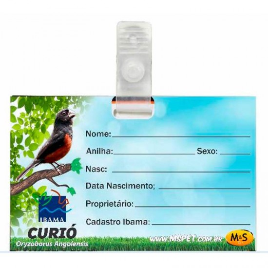 ETIQUETA PORTA NOME PVC CURIO C/C