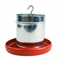 COMEDOURO 3KG TUBULAR GALV FUNDO PLAST