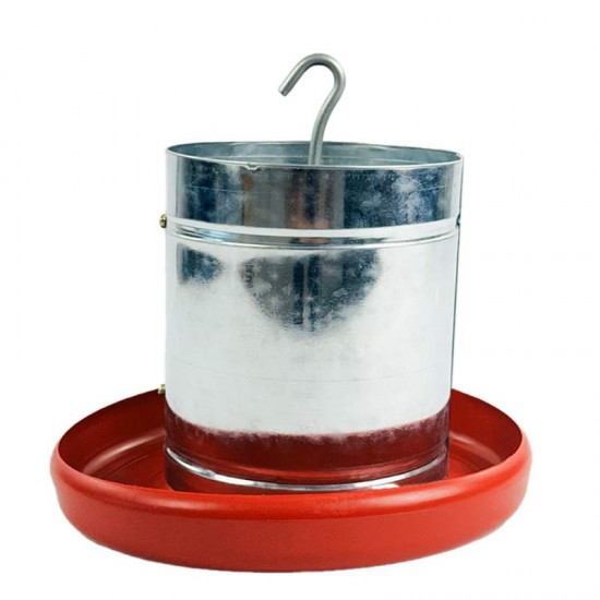 COMEDOURO 3KG TUBULAR GALV FUNDO PLAST