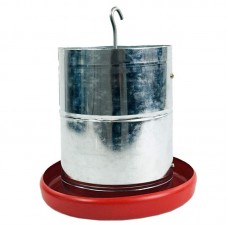 COMEDOURO 5KG TUBULAR GALV FUNDO PLAST