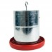 COMEDOURO 5KG TUBULAR GALV FUNDO PLAST