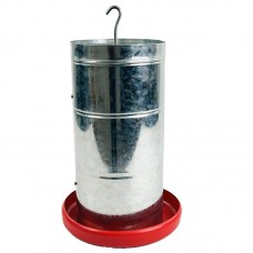 COMEDOURO 10KG TUBULAR GALV FUNDO PLAST
