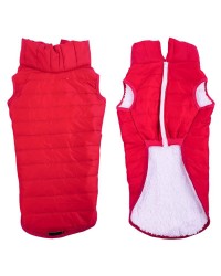 ROUPA PET COLETE PUFFER ROSA FOR. G