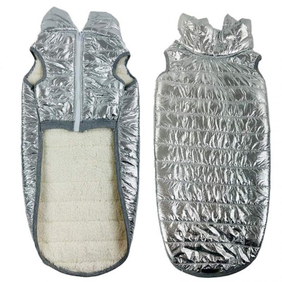 ROUPA PET COLETE PUFFER PRATA FOR. N°14