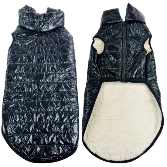 ROUPA PET COLETE PUFFER PRETO FOR. G