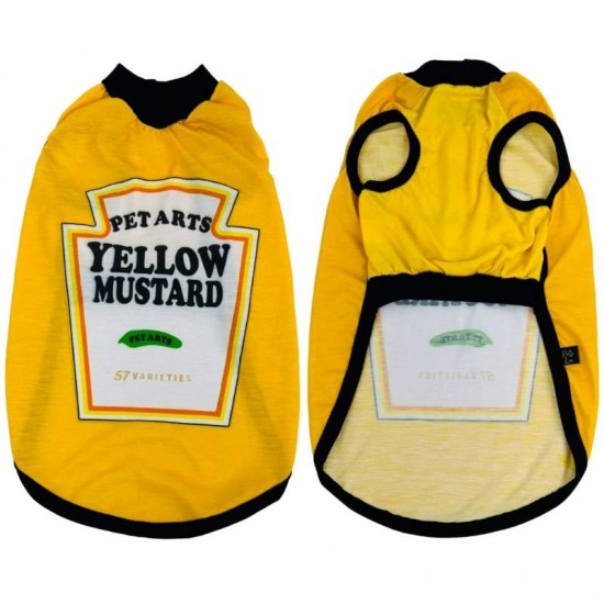 ROUPA PET REGATA MOSTARDA Nº1
