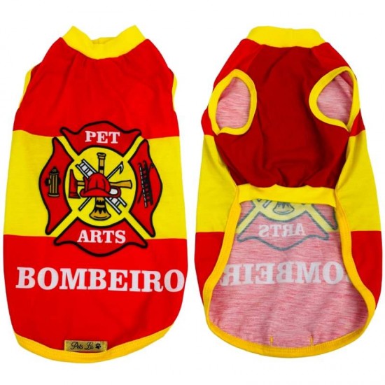 ROUPA PET REGATA BOMBEIRO N°12