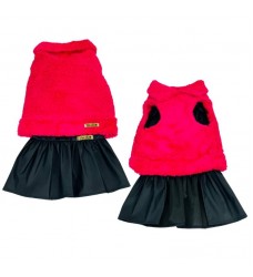 ROUPA PET LEONA VESTIDO C/COLETE G