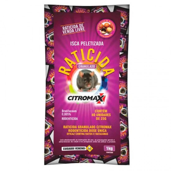 RATICIDA GRANULADO ROSA 40X25G