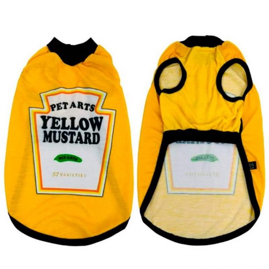 ROUPA PET REGATA MOSTARDA Nº3