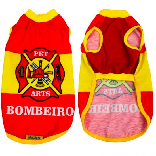 ROUPA PET REGATA BOMBEIRO N°14