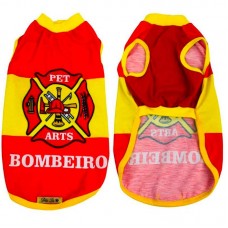 ROUPA PET REGATA BOMBEIRO GG
