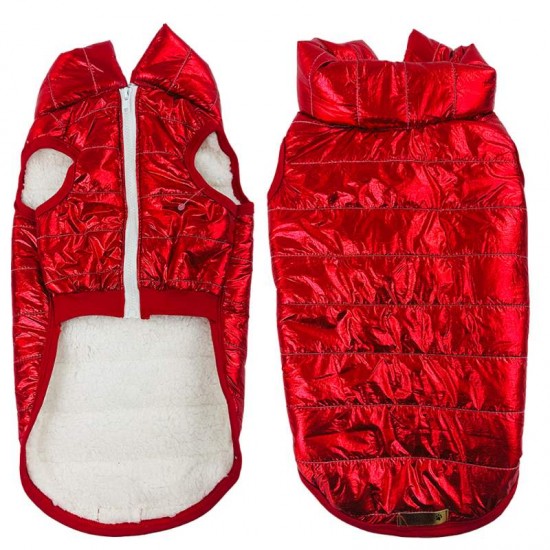 ROUPA PET COLETE PUFFER VERM. FOR. N°0