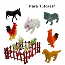 BRINQ KIT ANIMAIS DA FAZENDA C/6PCS