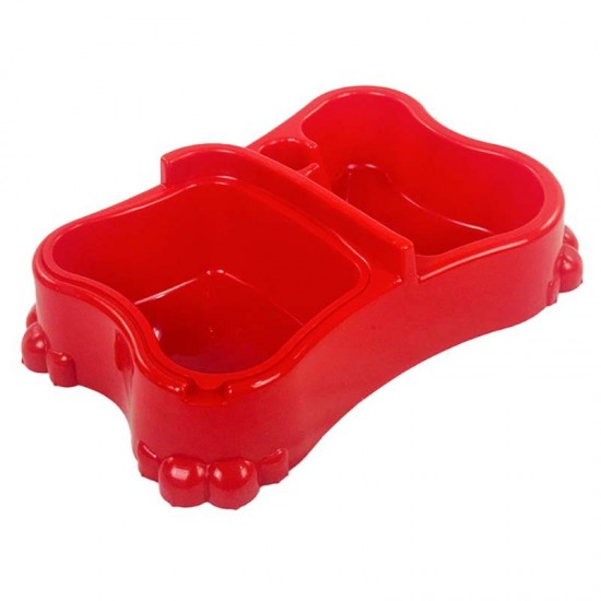 BEB.COM.CAO DUPLO 650/450ML VERMELHO
