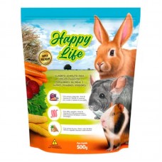 ALIM. HAPPY LIFE COELHO/CHICHILA 500 GR