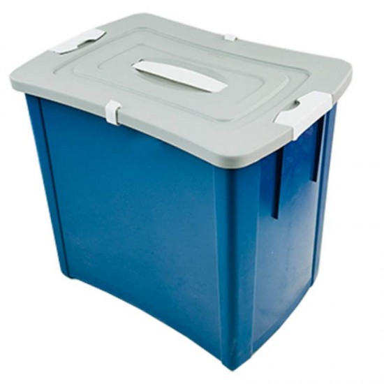CONTAINER PORTA RACAO 27L AZUL