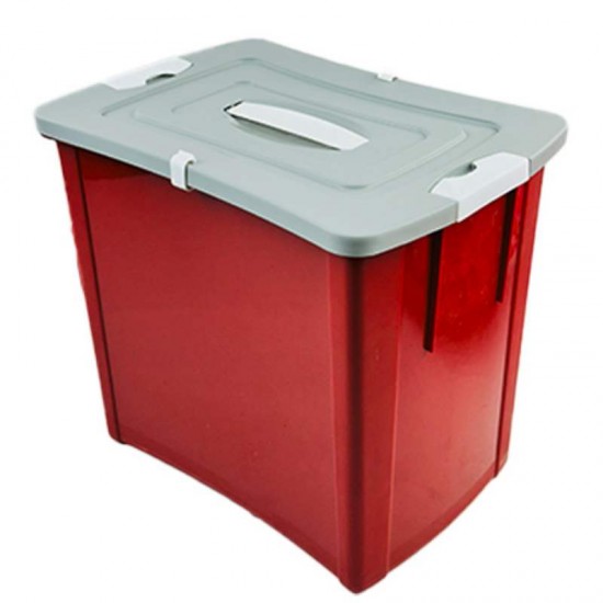 CONTAINER PORTA RACAO 27L VERMELHO