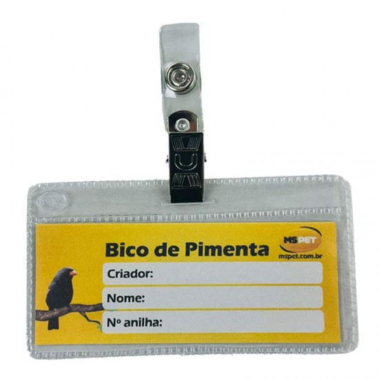 KIT ETIQ. PORTA NOME BICO DE PIMENTA S/C