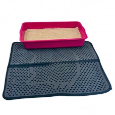 TAPETE COLETOR DE AREIA 68X56 PRETO