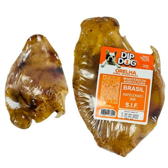 PETISCO ORELHA SUINA DESIDRATADO 