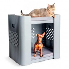 CAMA DUPLEX PREMIUM PET STAND CINZA