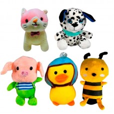 KIT BRINQ PELUCIA C/5UN DIVERSOS 