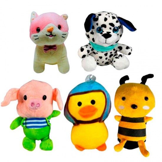 KIT BRINQ PELUCIA C/5UN DIVERSOS 