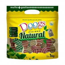 PETISCO OSSO NO COLORIDO PQ 1KG 