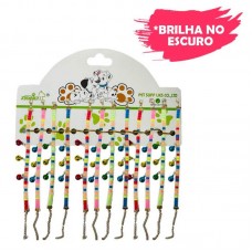 CART COLEIRA GATO SIL C/GUIZO C/12UN 28cm