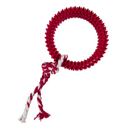 BRINQ ANEMONA ROSA C/CORDA 11 CM