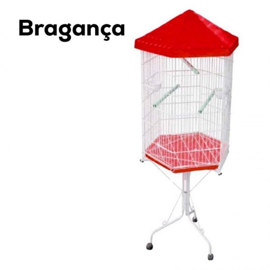 VIVEIRO SEXTAVADO 60 MALHA FINA VERMELHO