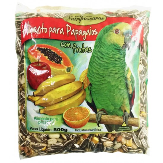 ALIM PAPAGAIO COM FRUTAS 500G
